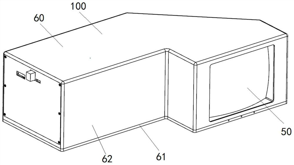 Optical-mechanical structure of head-up display system and assembling method of glued lens group of optical-mechanical structure