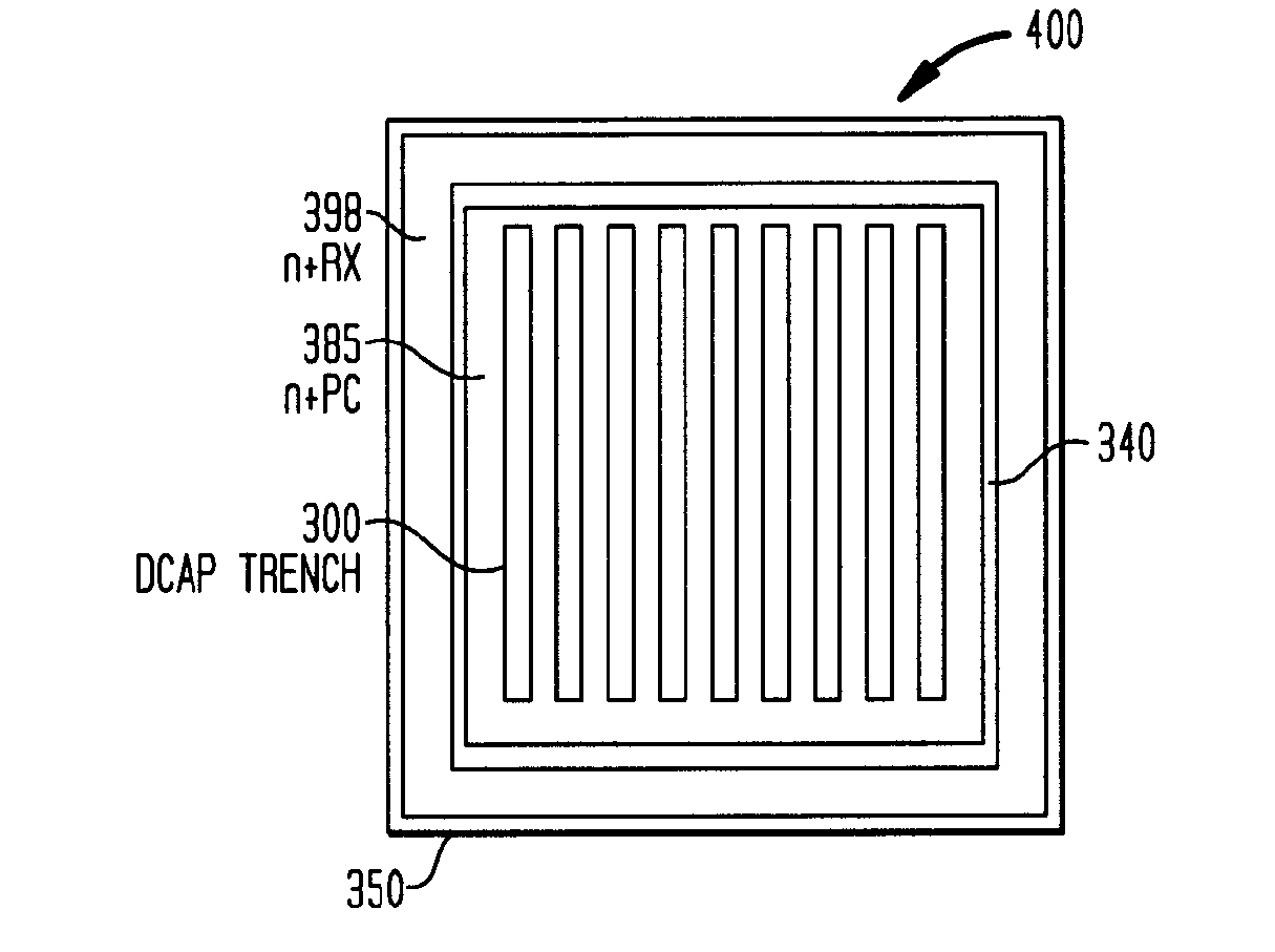 Low-Cost Deep Trench Decoupling Capacitor Device and Process of Manufacture