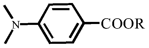 Preparation method for p-dimethylamino benzoate compounds of ultraviolet initiating agent