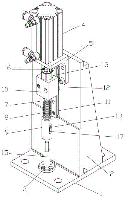 Double-stroke pressing device applied to workpiece machining