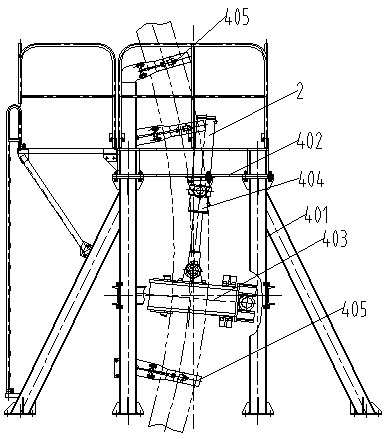 Device and method for testing curved pipe-roofing machine