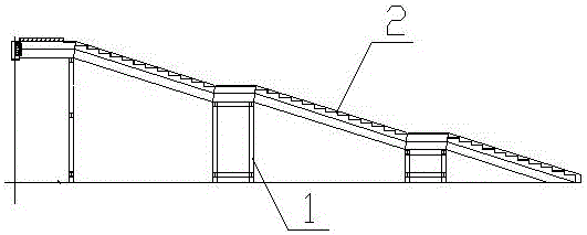 Construction method for installing stainless steel spiral stair and by adopting combined support