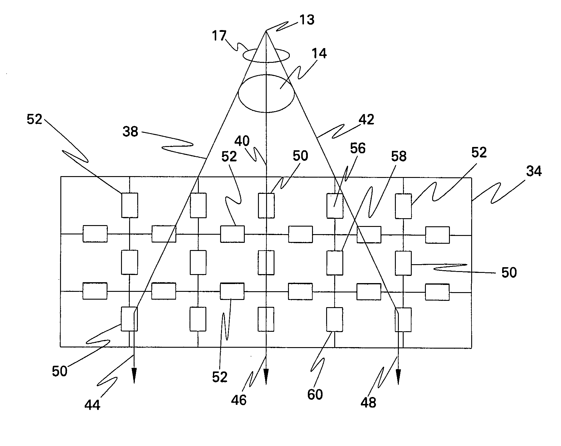 Linear array detector system and inspection method