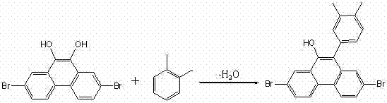 2,7-dibromo-9-hydroxyl phenanthrene derivatives and preparation method thereof