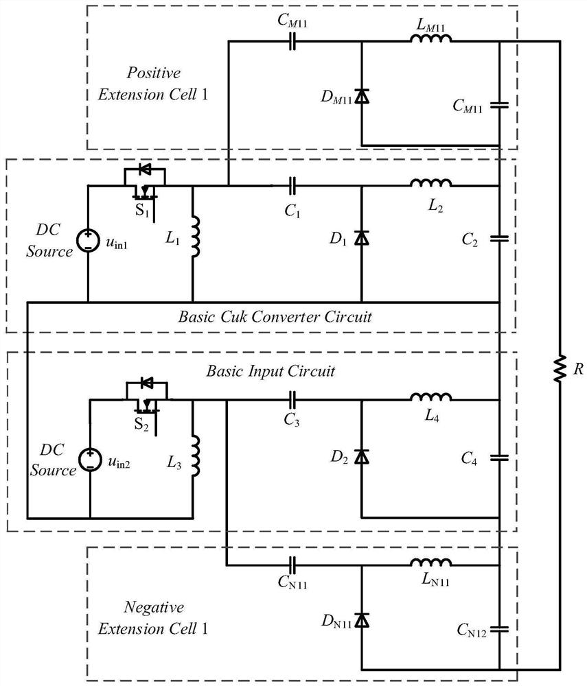 Dual-input high-reliability capacitor current consistent type Zeta DC-DC converter