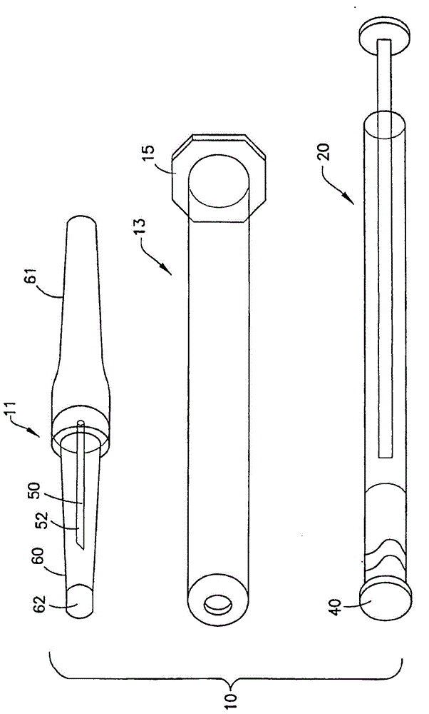 Syringe with removable plunger for arterial blood gas sample collection