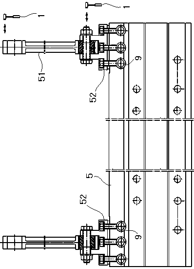 Method and device for measuring dynamic stiffness of griffe support connecting system of heald griffe
