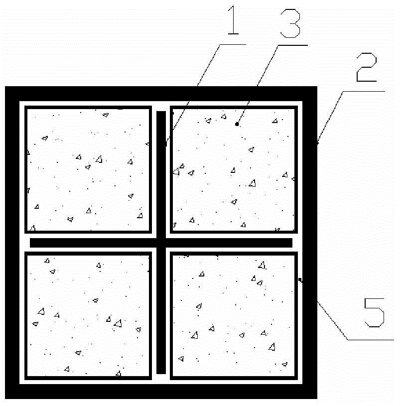 A cross-shaped retractable cross-section steel core anti-buckling energy-dissipating support member with internal baffles