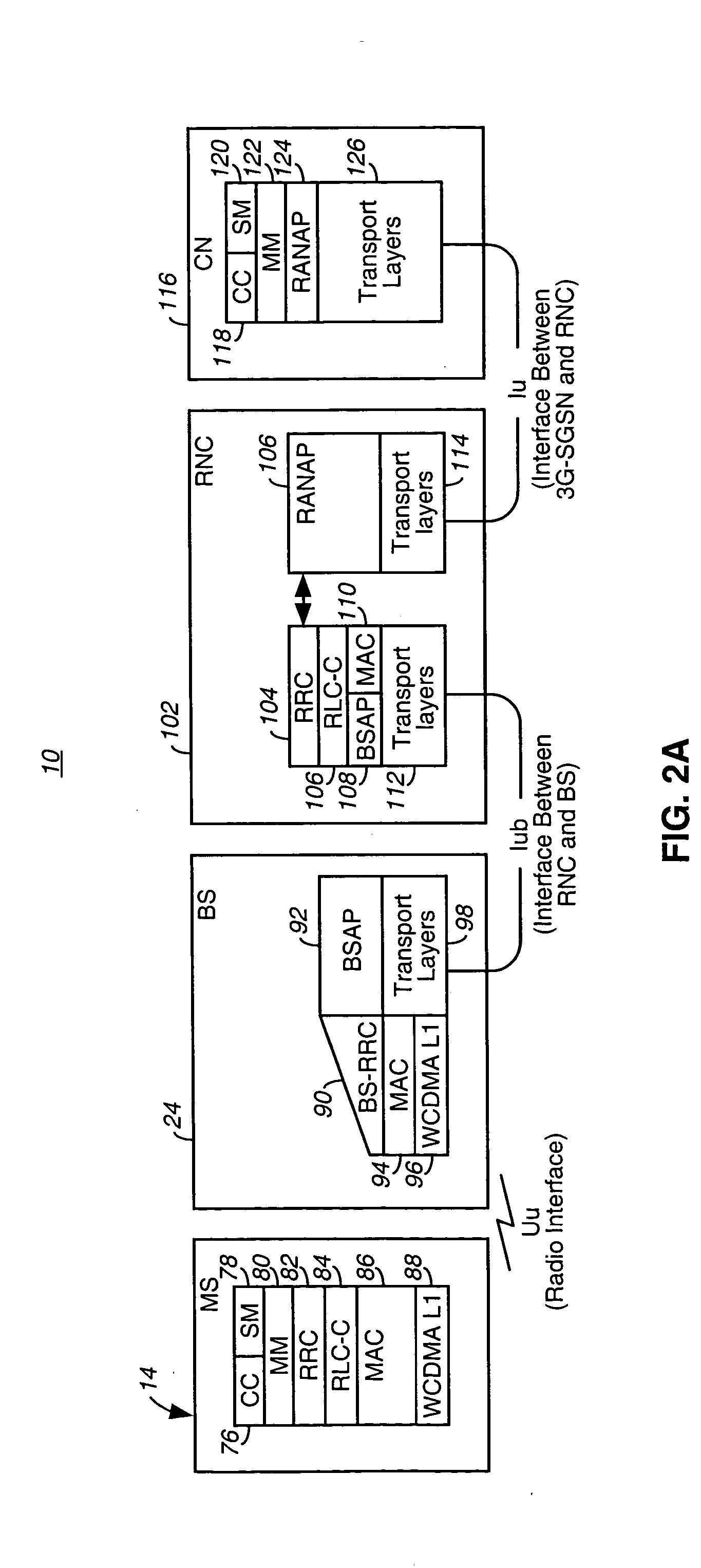 Apparatus, and associated method, for communicating packet data in a network including a radio-link