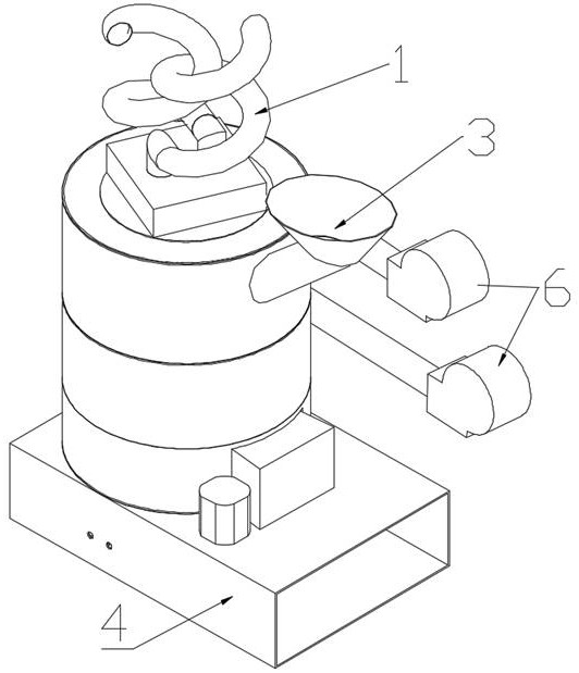 Heat supply device capable of automatically falling ash