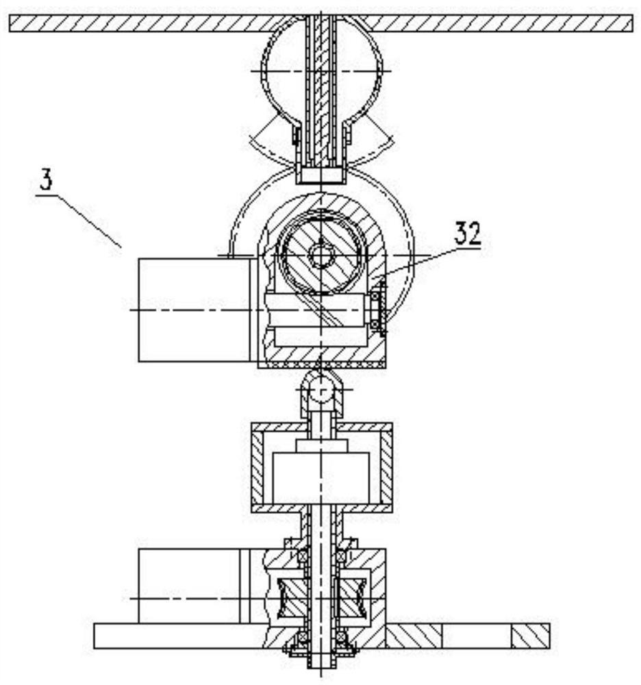 Two-dimensional numerical control dry fountain type sprayer device