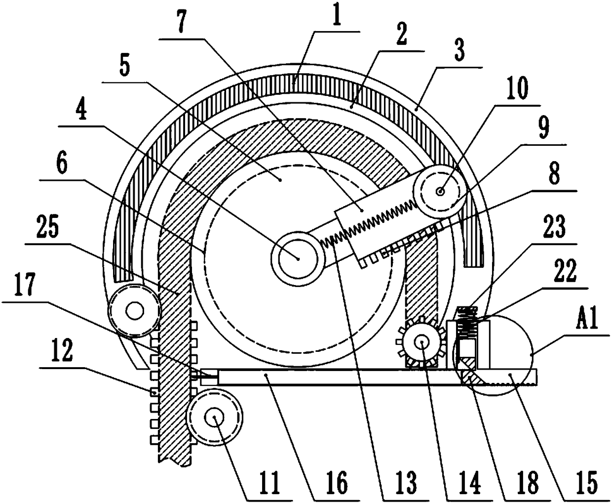 Bent pipe processing device