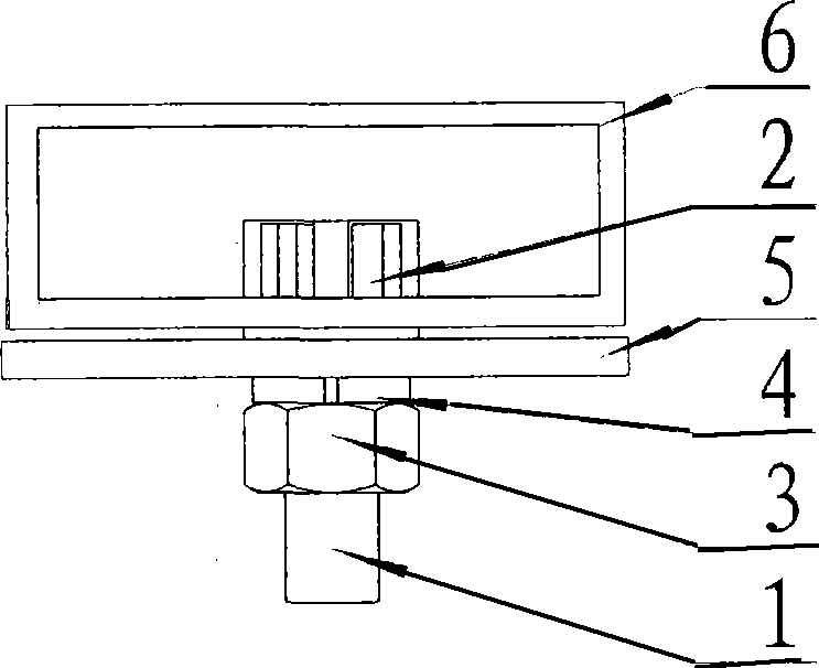 Single side mounting bolt connecting component, bolt gasket and mounting method thereof