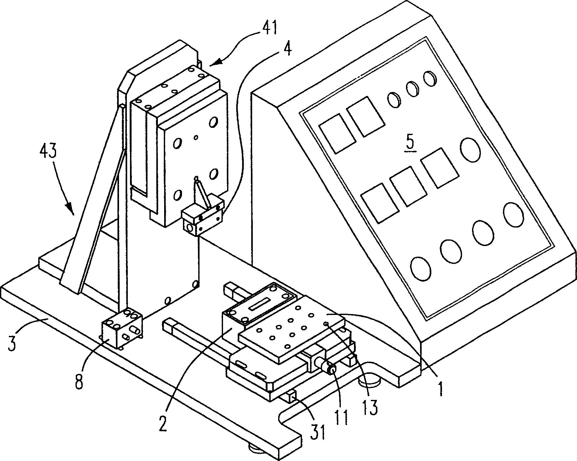 Scraping-pressing device for integrated circuit and method thereof