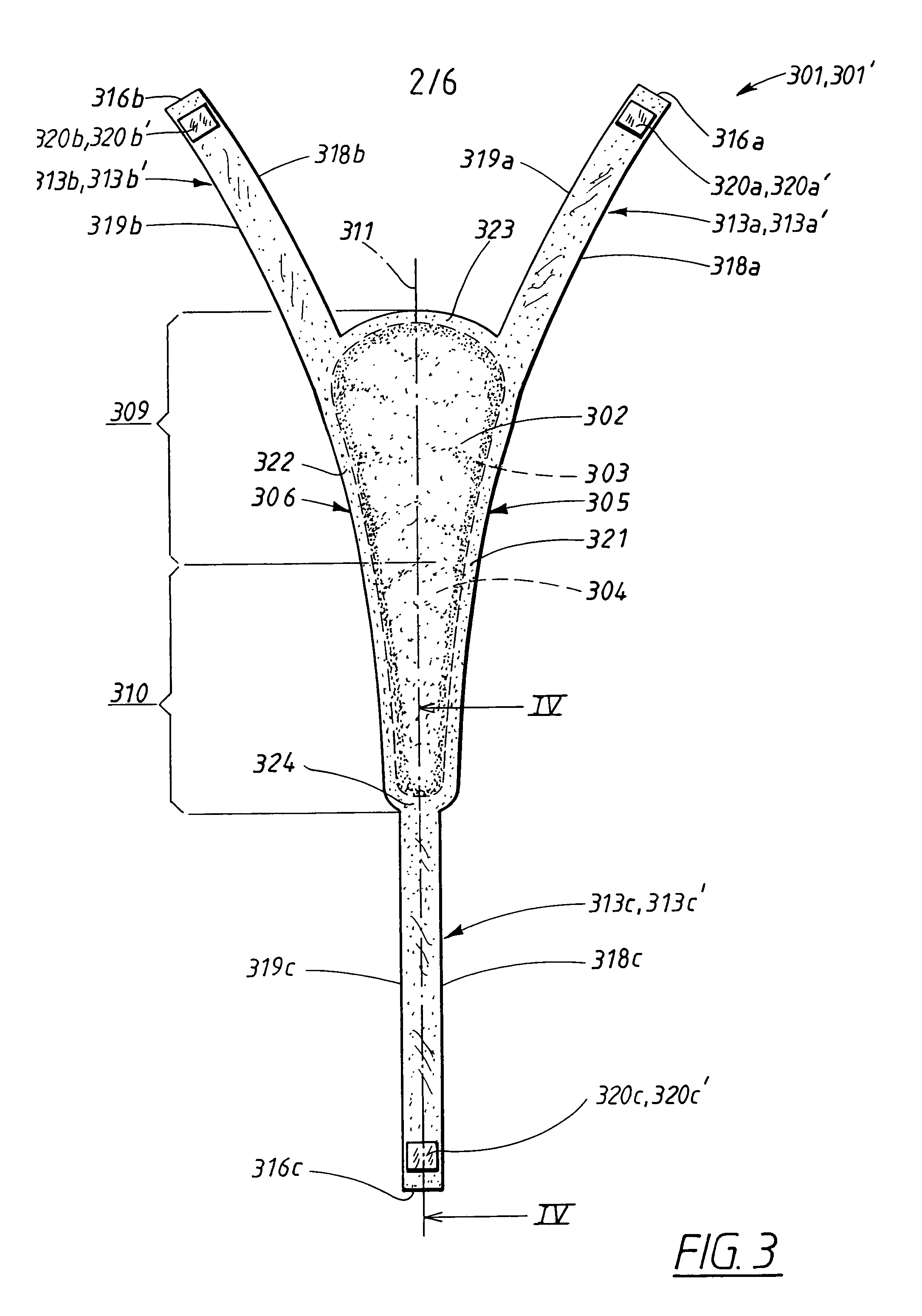 Absorbent product with fastening arrangements