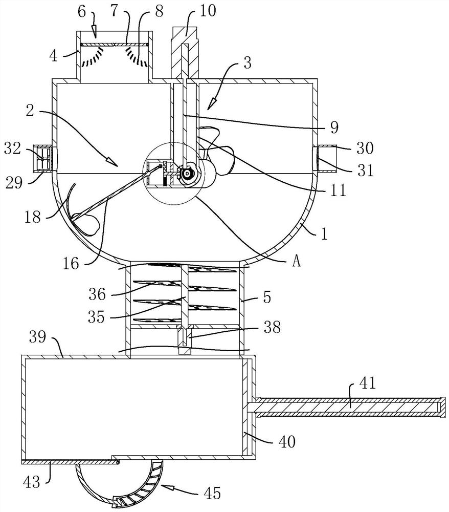 Hay crushing device and working method thereof
