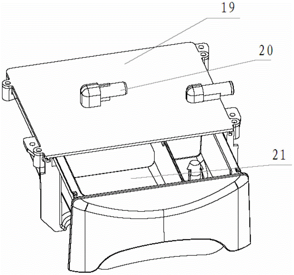 Device for automatically adding washing powder, and washing machine including the device