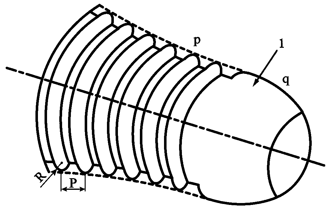 A method of ultra-fine grain rolling with reverse-cone helical rolls for large-size 45 steel bars