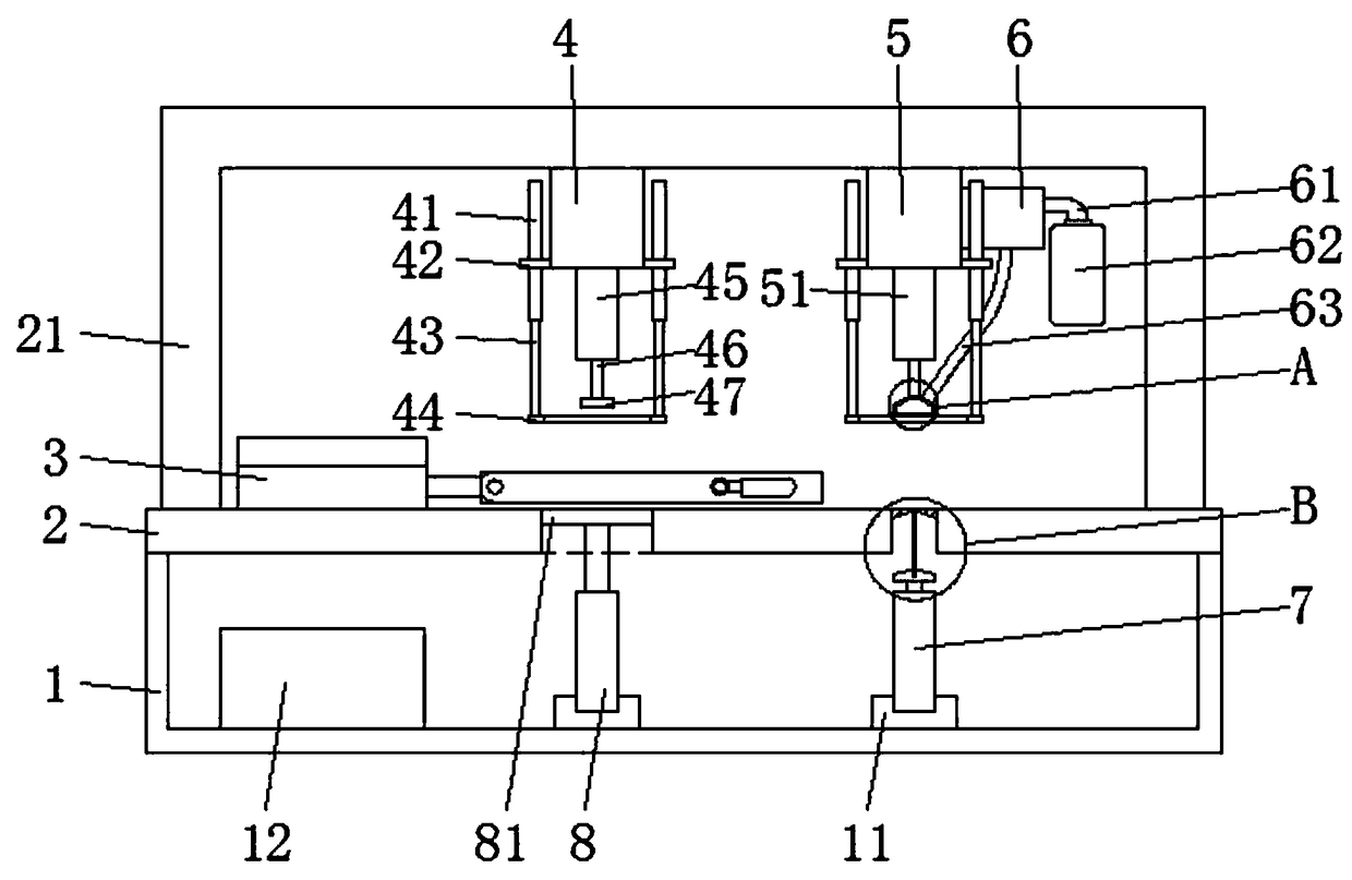 Full-automatic hole cleaning and label splitting machine