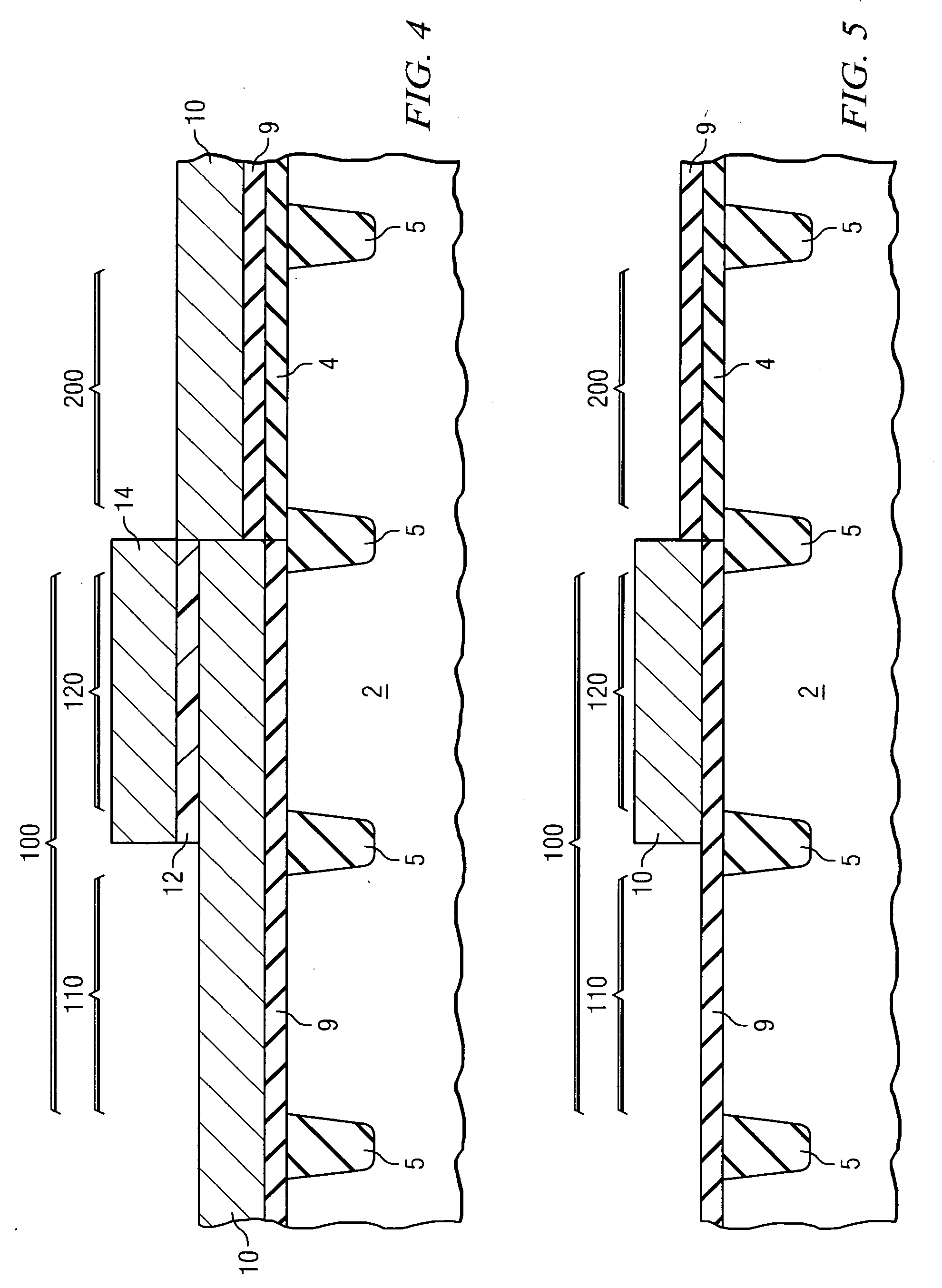 Composite gate structure in an integrated circuit