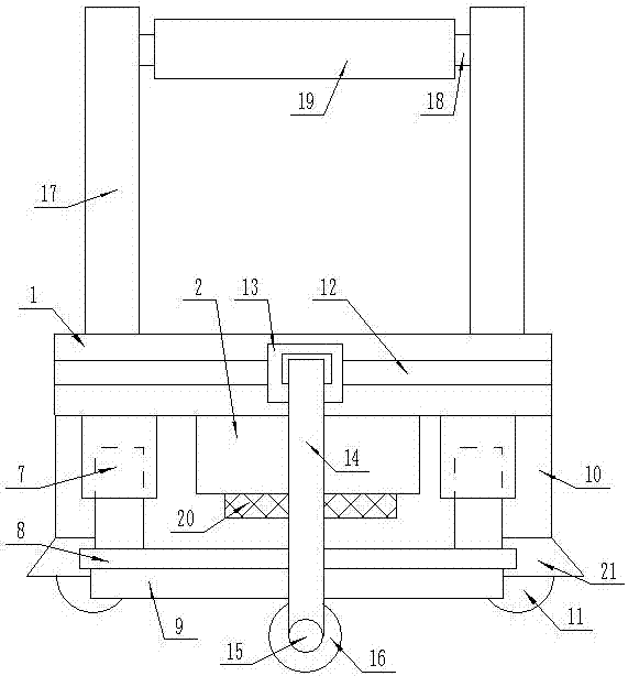 Floor-mopping device with rapid drying function for bathing pool