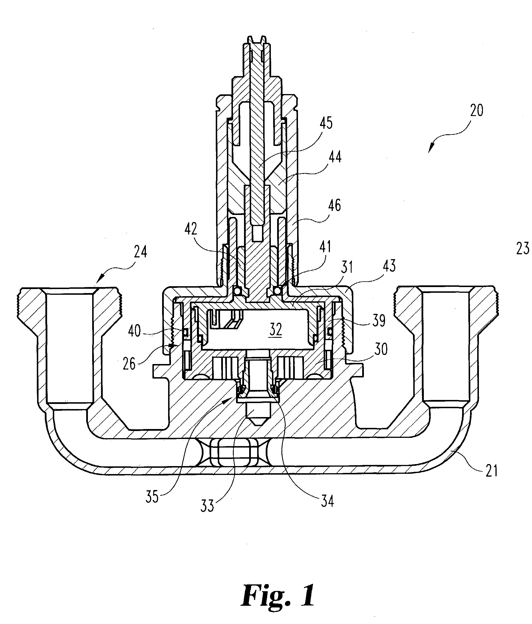 Multi-port diverter valve assembly with integral detent