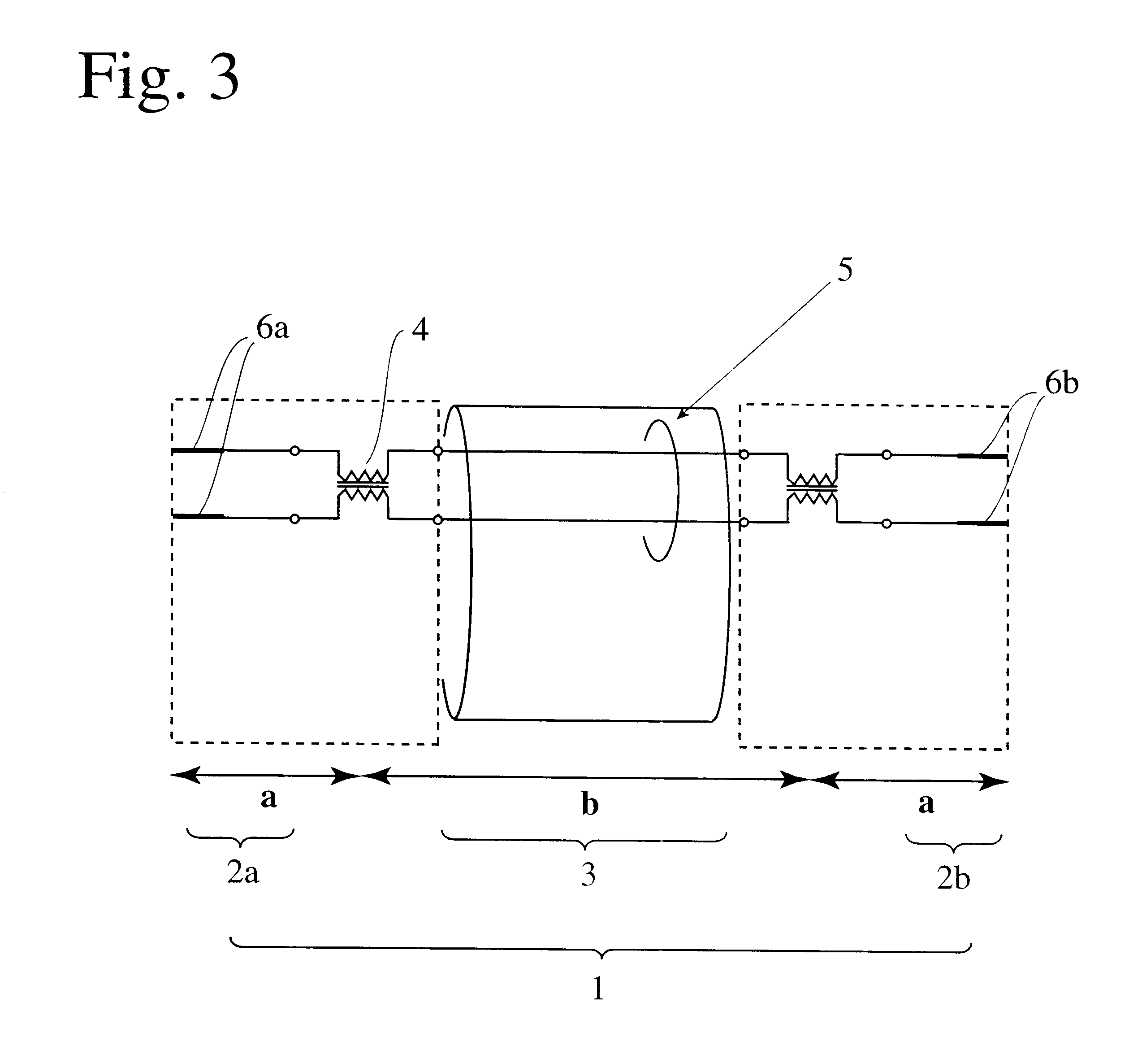 Differential transmission cable and joint with specific distances