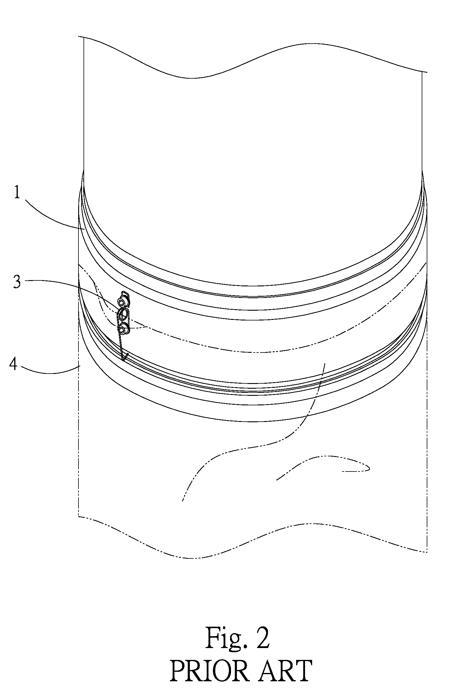 Dust bag structure easily fittable and connectable to a dust collector