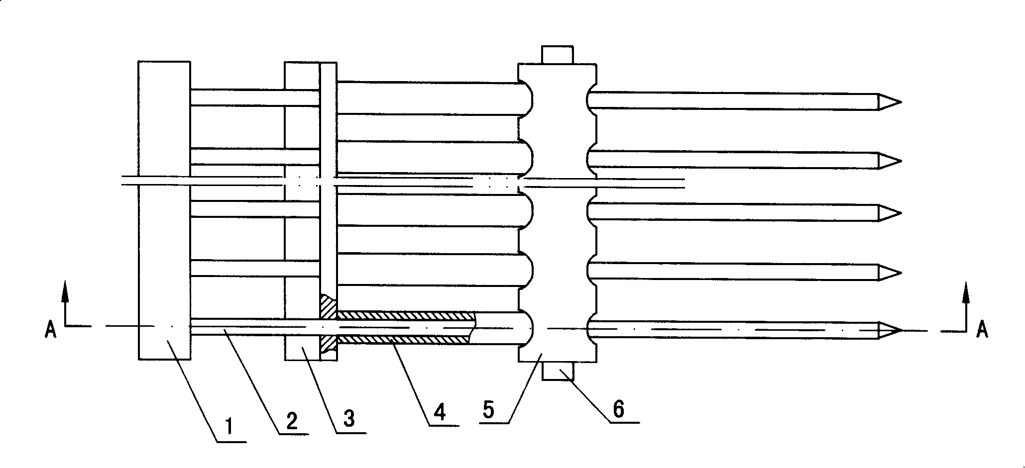 Material carrying mechanism for refuse burning furnace