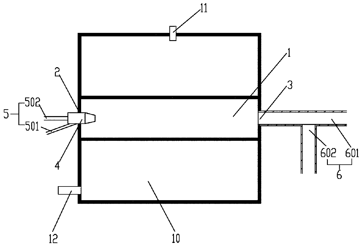 Liquid-state fuel expansion fission device and liquid-state fuel expansion fission method