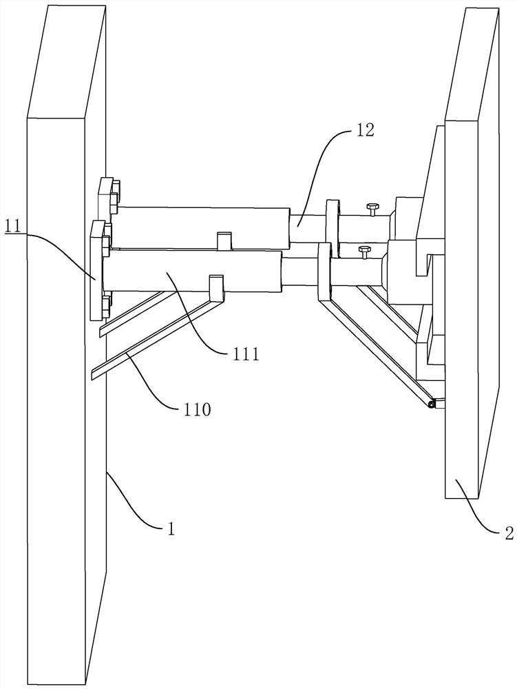 Adjustable installation structure of wall decoration board and installation method of wall decoration board