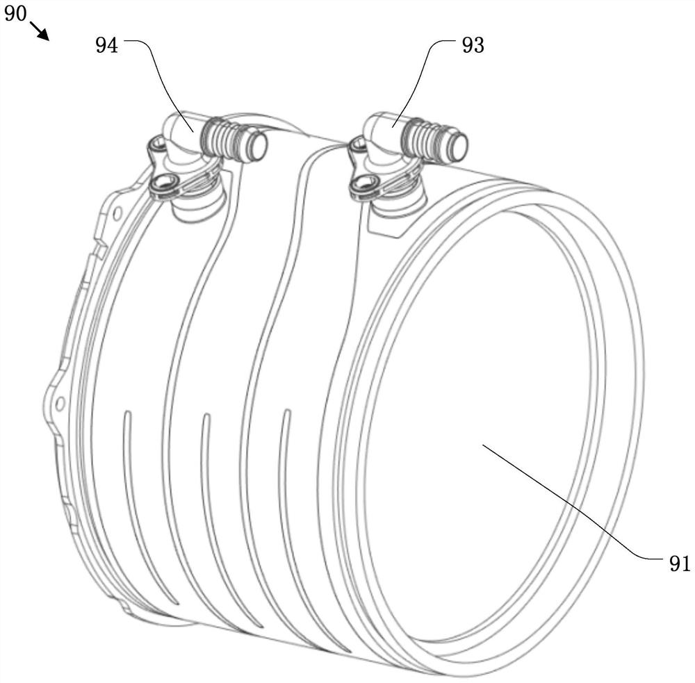 Cooling jacket and motor