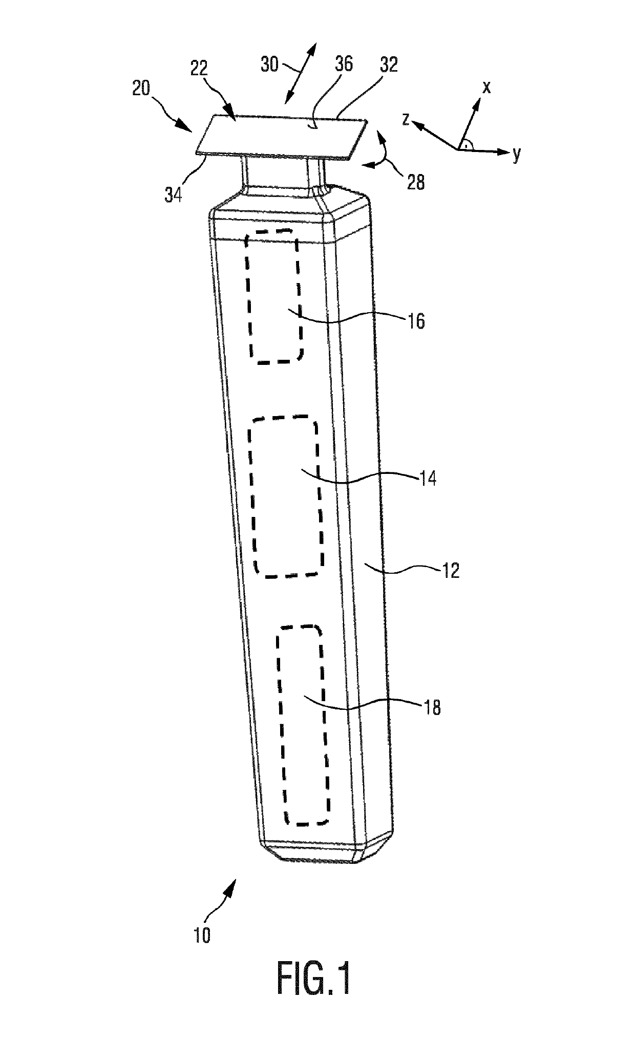 Manufacturing method for a stationary blade and stationary blade