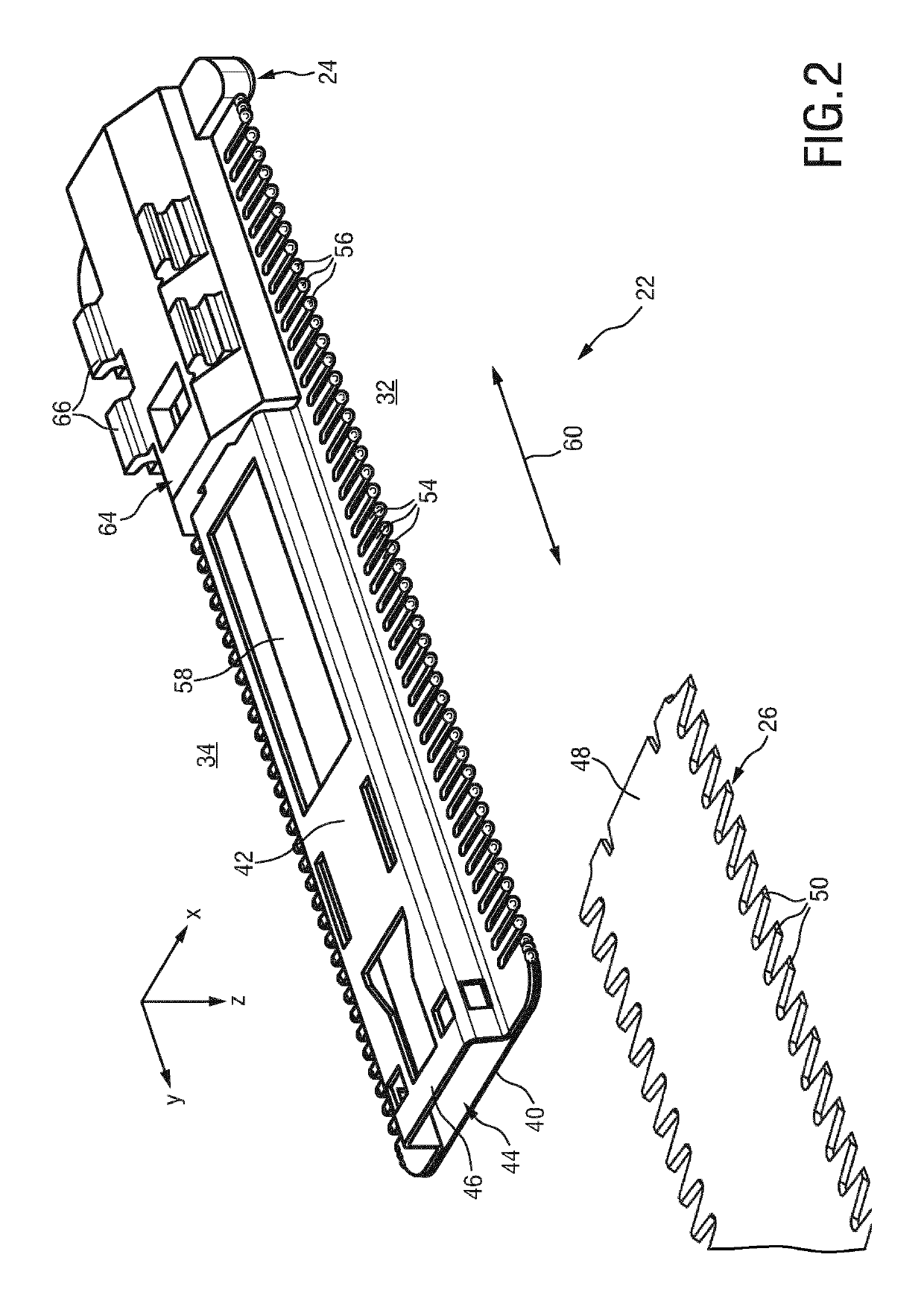 Manufacturing method for a stationary blade and stationary blade