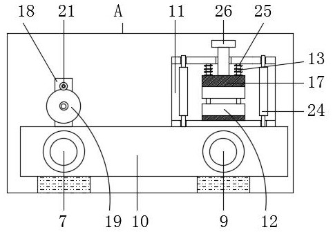 Hand-push type threading construction device for building electrical engineering