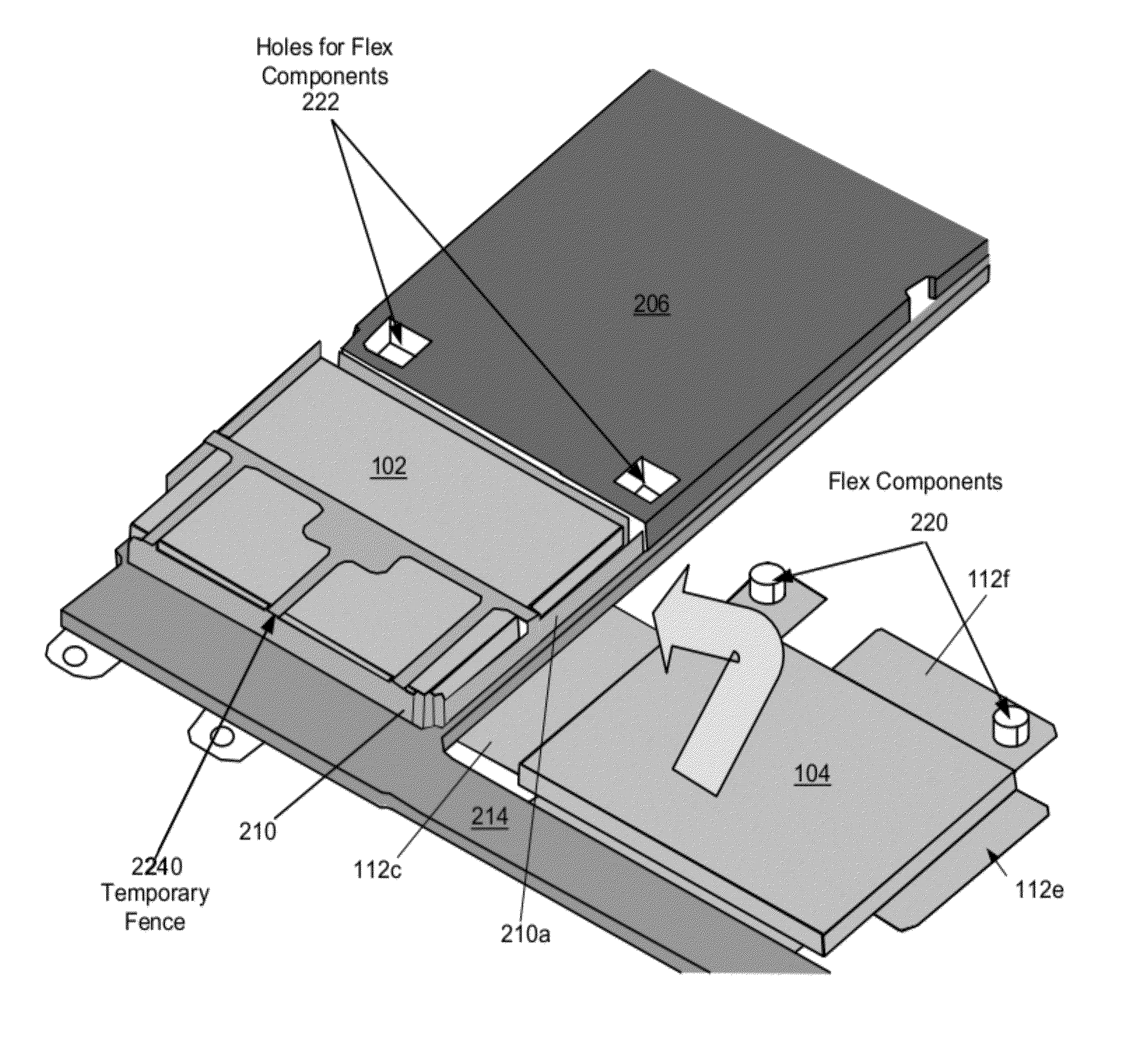 Compact folded configuration for integrated circuit packaging