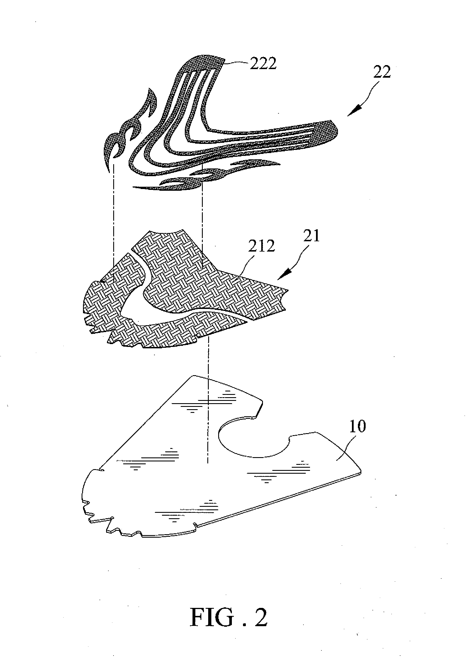 Multi-layer Decorative Vamp and method of its Manufacture