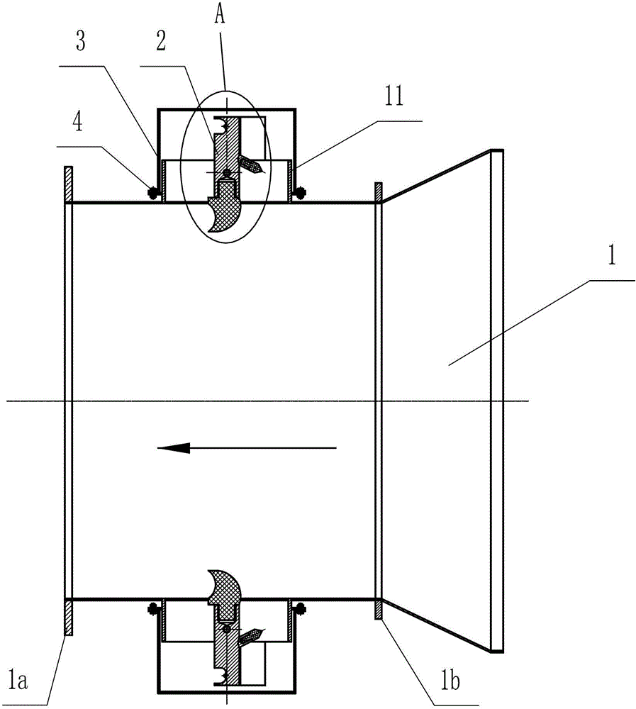 Automatic control device for extending and retracting framework air cylinder