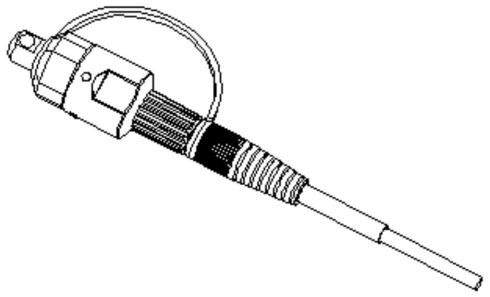 Outdoor optical fiber connector and optical fiber adapter