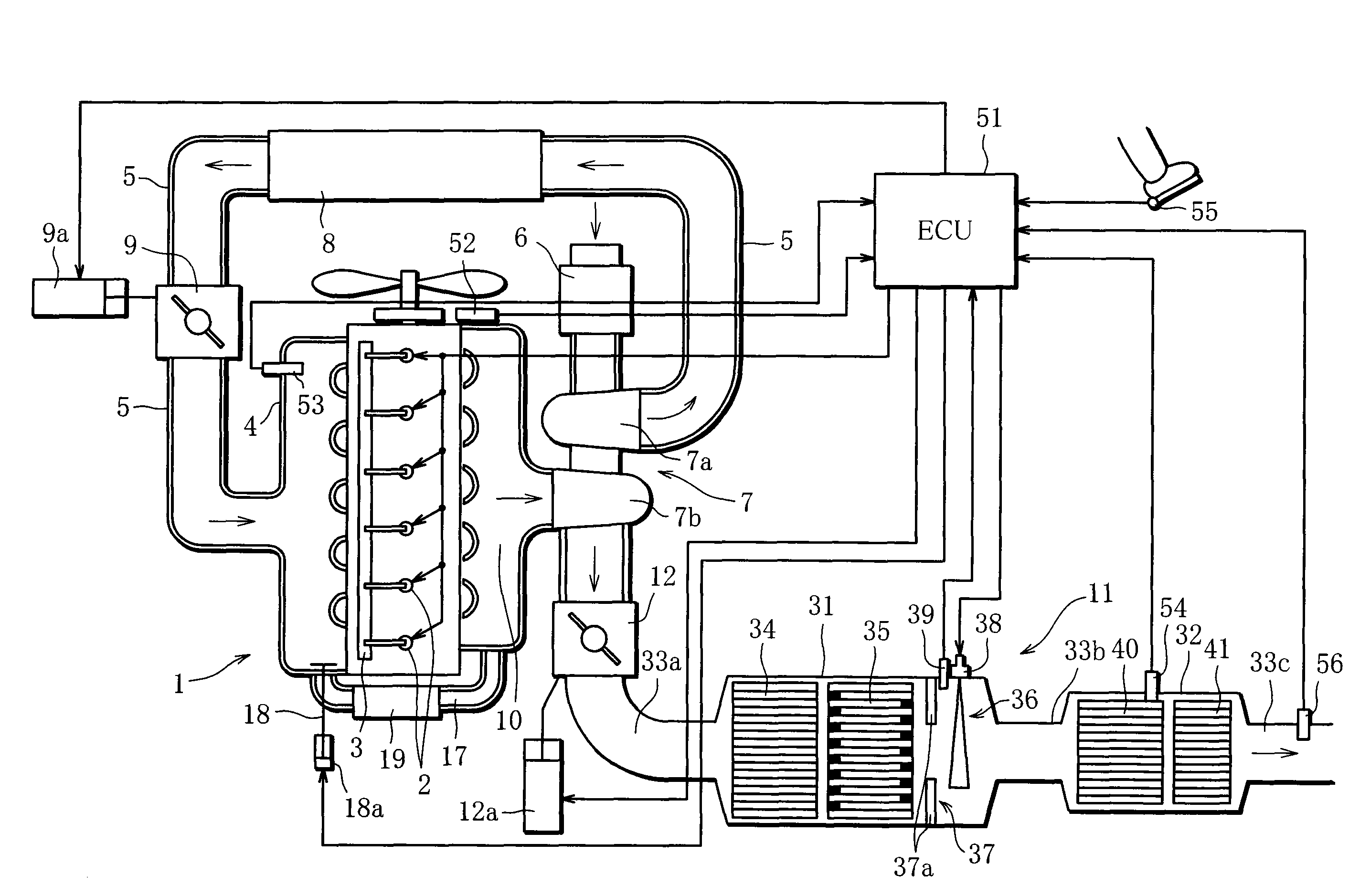 Exhaust purification apparatus for engine