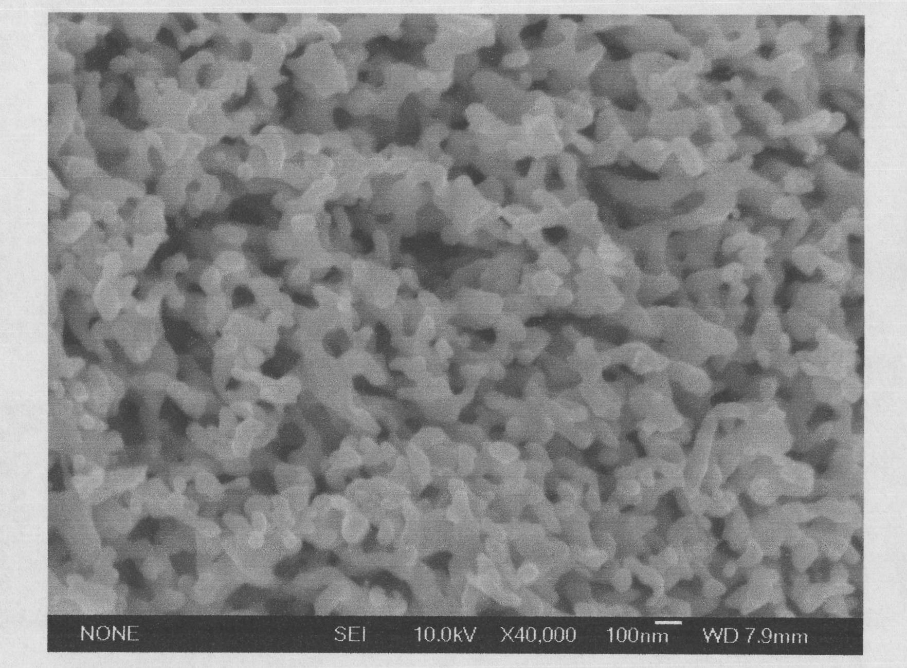 Method for preparing nano porous copper by adopting Cu-Zn alloy