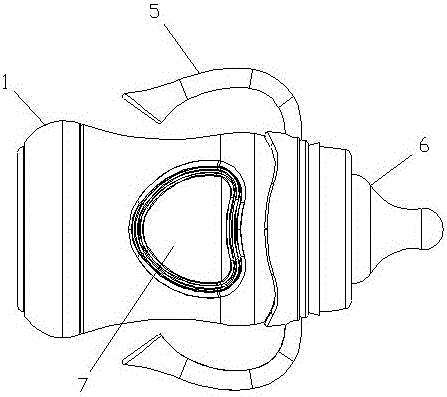 Nursing bottle capable of being warmed and warming device thereof