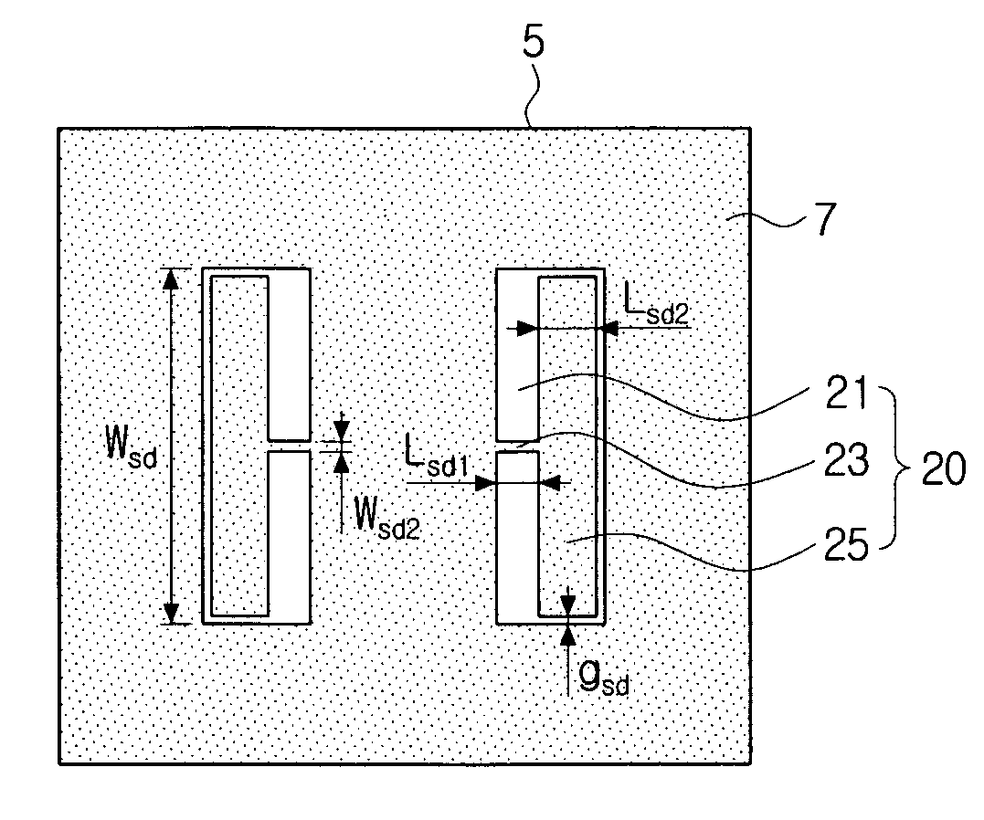 DC block with band-notch characteristics using DGS