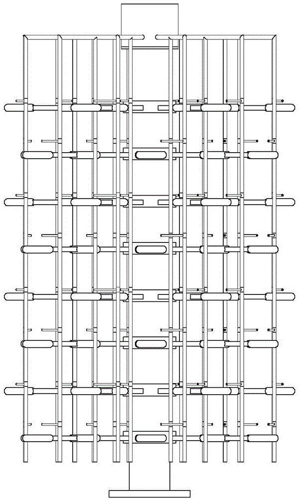 Column cultivation device and column type soilless cultivation method
