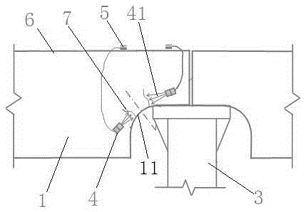 Method for monitoring crack defects in heavy load runway girder