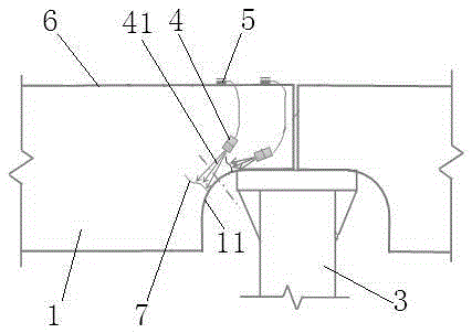 Method for monitoring crack defects in heavy load runway girder