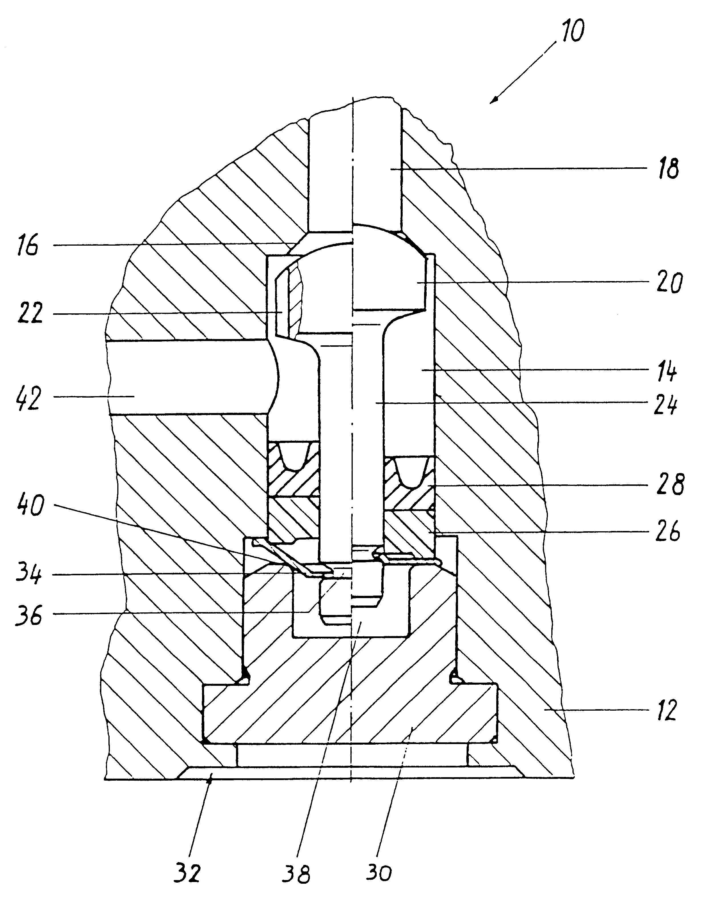 Hydraulically actuated cutoff valve and hydraulic brake system for a vehicle