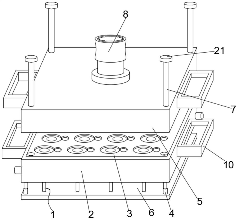 Mold structure for forming and processing bionic bait