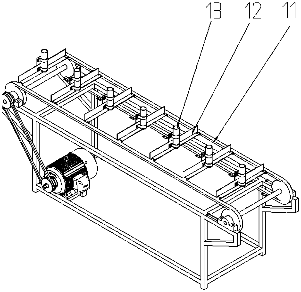 A sunflower combine harvester header test bench