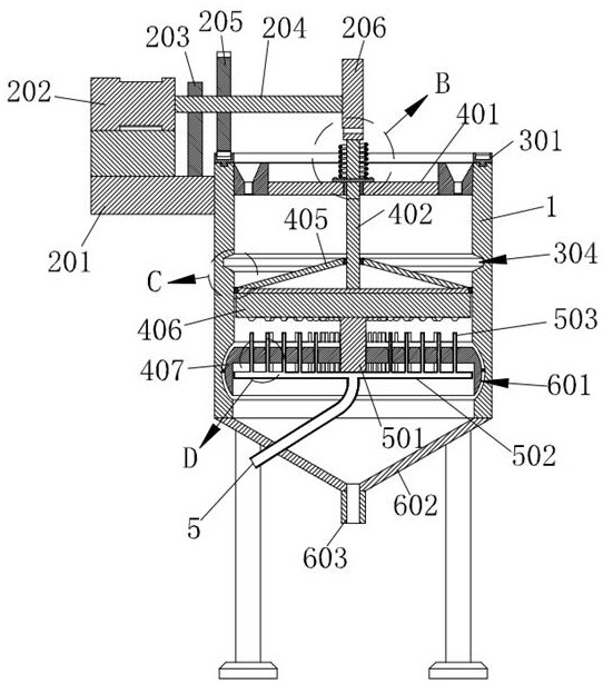 Mashing device for mashed garlic production and processing